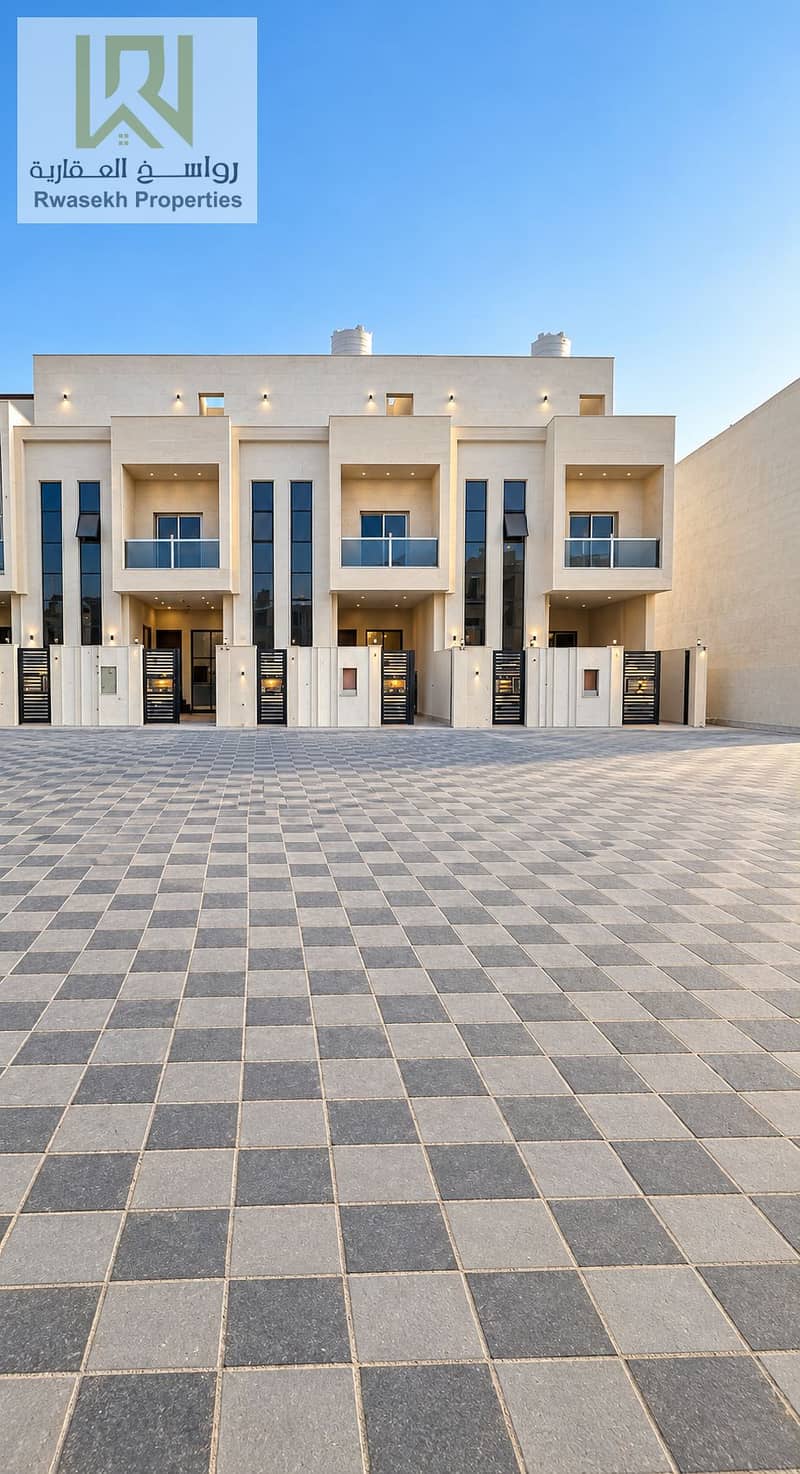 17 Modern Townhouses Over Patterned Courtyard. png