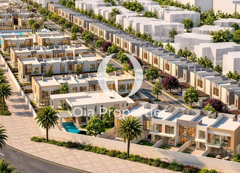 3 Aerial View of Modern Villa Community. png