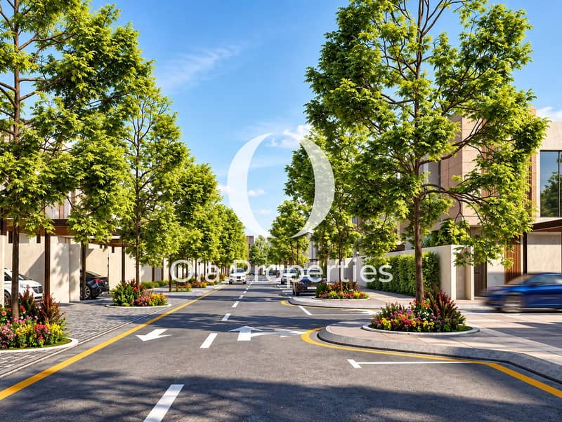 5 Upscale Tree-Lined Boulevard with Modern Villas. png