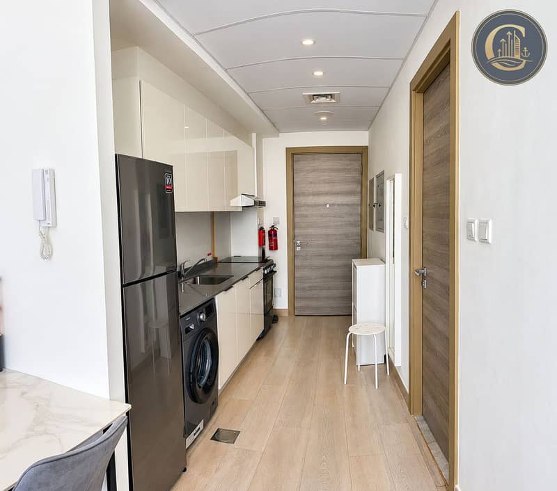 8 Bright Modern Corridor Kitchen. png
