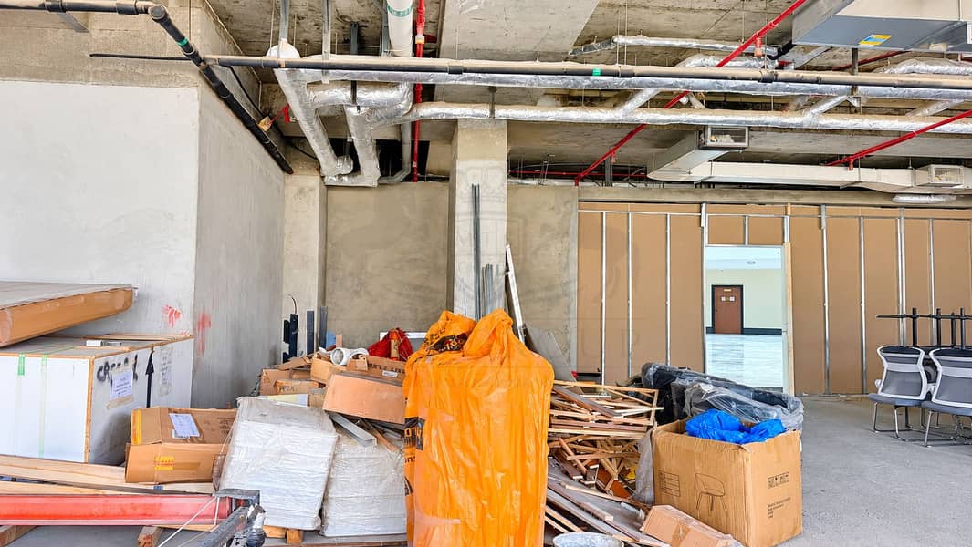 5 Unfinished Office Renovation Storage Area. png