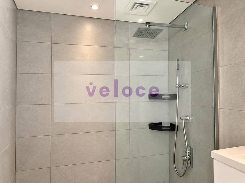6 Modern Gray Tile Shower with Rainfall Head. png