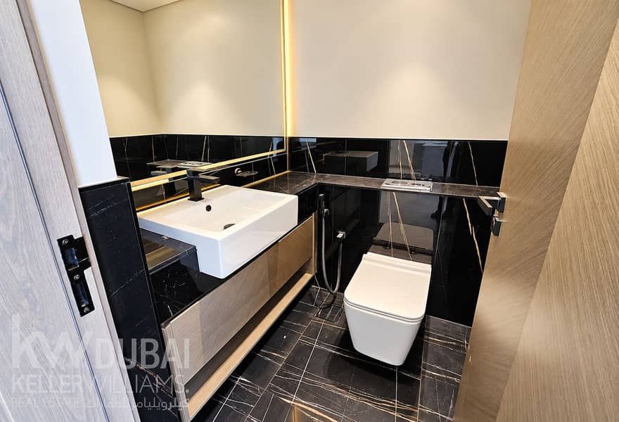 9 Luxury Black Marble Powder Room. png