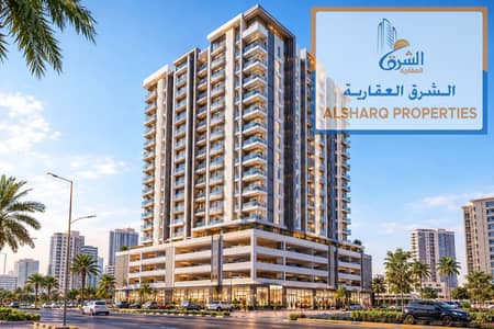 Building for Sale in Musherief, Ajman - Modern High-Rise Tower with Retail Podium. png