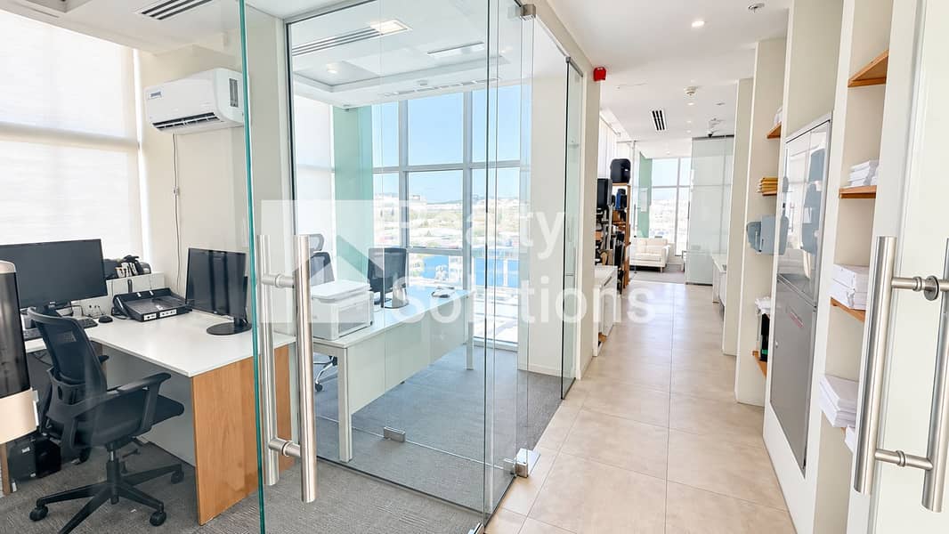 10 Bright Modern Glass Office Corridor. png