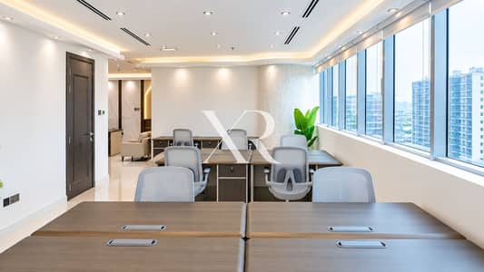 商业湾， 迪拜 写字楼待售 - Modern Open-Plan Office Interior. png