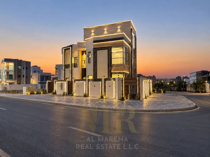 2 Twilight Glow at the Modern Villa. png