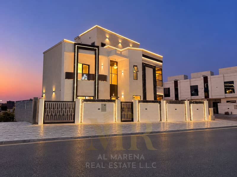 3 Twilight Glow of a Modern Luxury Villa. png