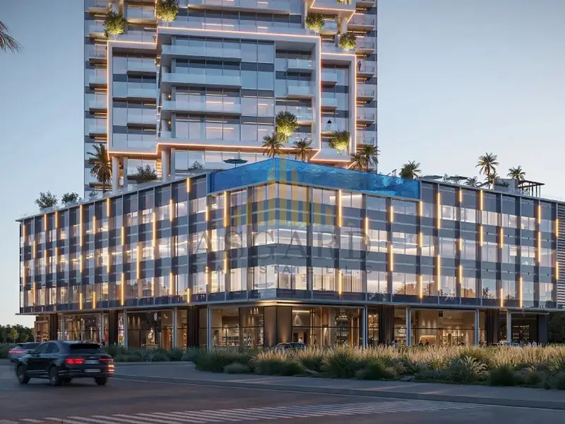 Modern Office | distress deal | pool & park view