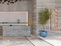 Modern Office | distress deal | pool & park view
