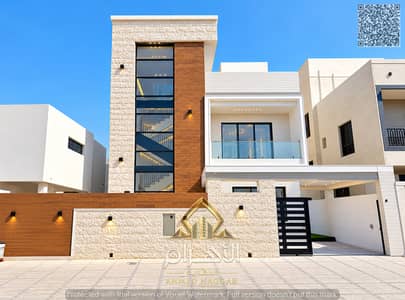 Villa de 5 chambres à à vendre à Al Yasmeen, Ajman - واجهة فيلا عصرية فاخرة تحت السماء الزرقاء. jpg
