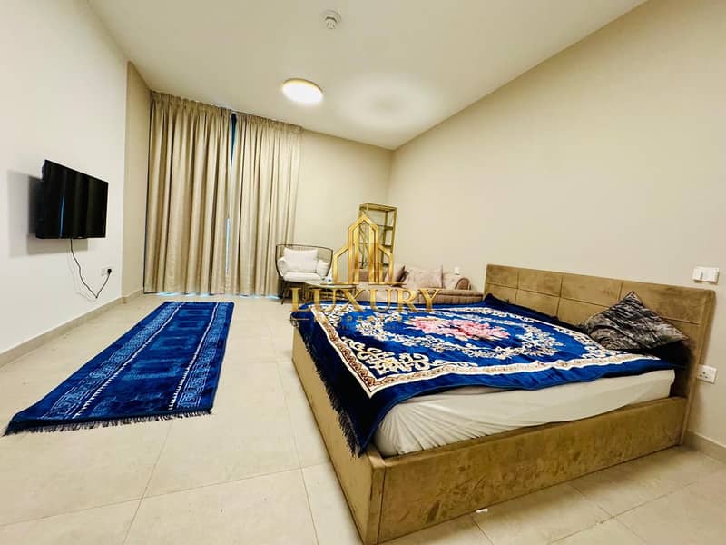 3 Premium Monthly Studio for Rent in Aljada – Pool & Parking Included