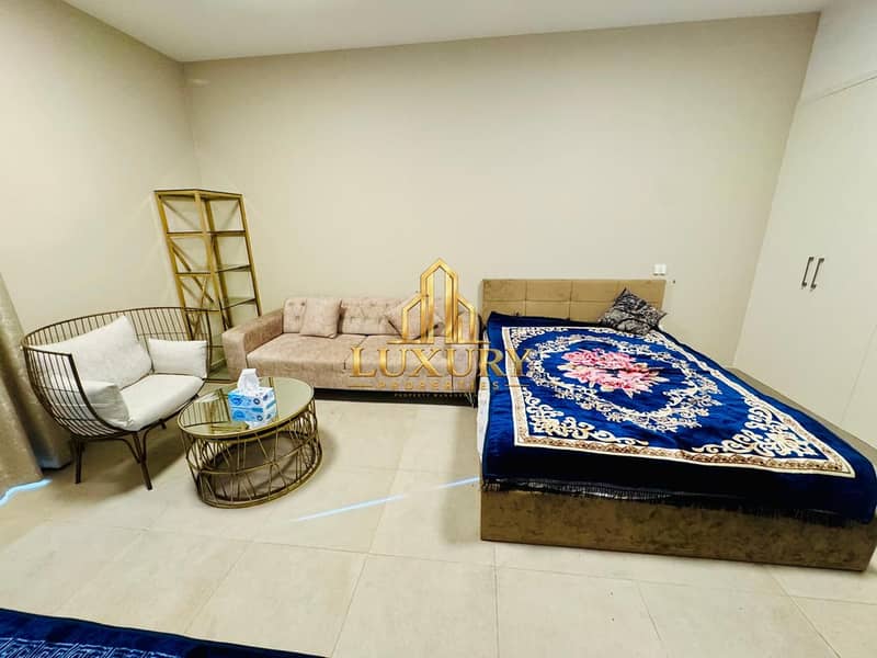 7 Premium Monthly Studio for Rent in Aljada – Pool & Parking Included