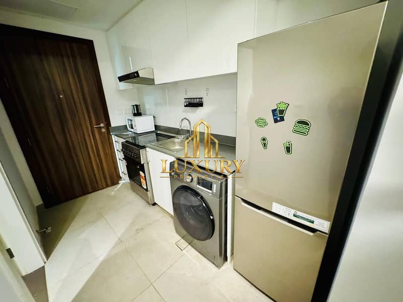 9 Premium Monthly Studio for Rent in Aljada – Pool & Parking Included