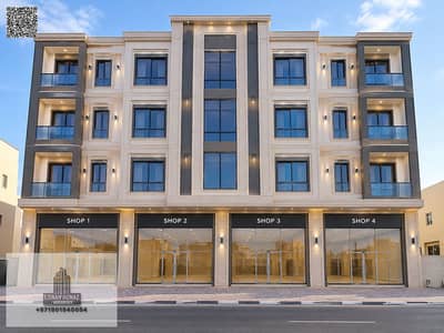 10+ Beds Building for Sale in Al Alia, Ajman - Symmetrical Modern Mixed-Use Building. png 10+ Beds Building for Sale in Al Alia, Ajman - Symmetrical Modern Mixed-Use Building. png