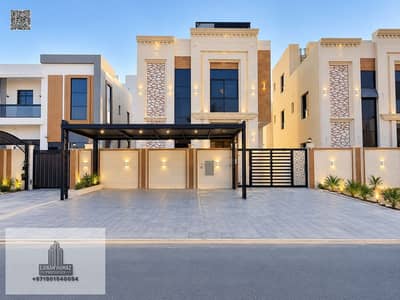 阿尔赫利奥, 阿治曼 6 卧室别墅待售 - Symmetrical Modern Luxury Villa Facade. png 阿尔赫利奥, 阿治曼 6 卧室别墅待售 - Symmetrical Modern Luxury Villa Facade. png