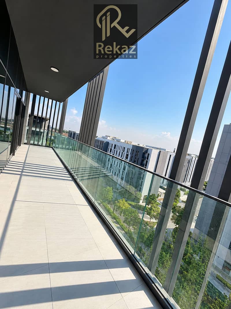 Sunny Modern Balcony Overlooking Urban Courtyard. png Sunny Modern Balcony Overlooking Urban Courtyard. png