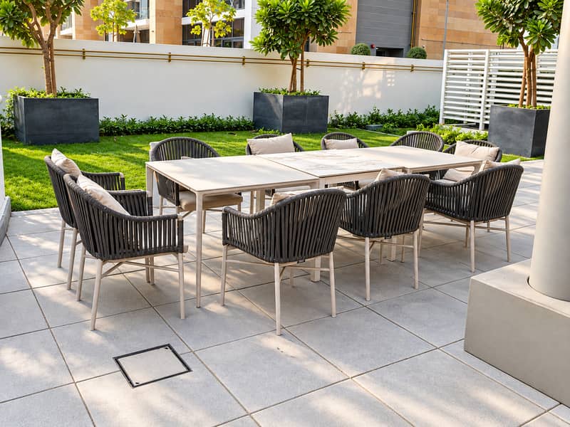 8 #6 - Outdoor dining terrace (long table, 10 chairs). png