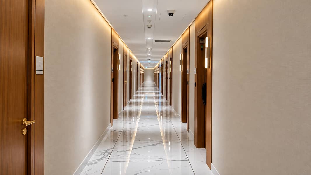 26 #25 - Symmetrical Luxury Hotel Corridor. png