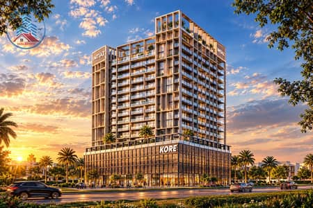 Studio de à à vendre à Dubai Land Residence Complex (DLRC), Dubai - Golden-Hour KORE High-Rise Cityscape. png Studio de à à vendre à Dubai Land Residence Complex (DLRC), Dubai - Golden-Hour KORE High-Rise Cityscape. png