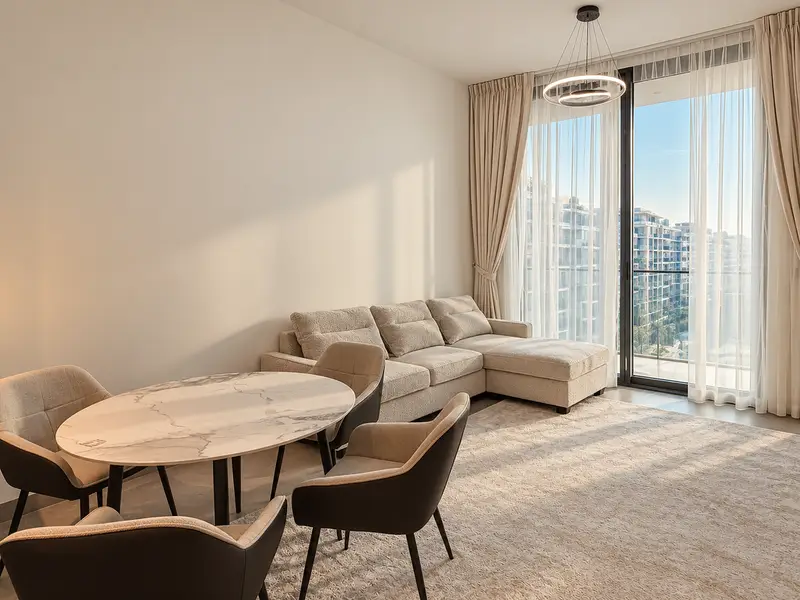 Midtown 2BR Apartment | City & Courtyard Views | Modern Open-Plan Layout