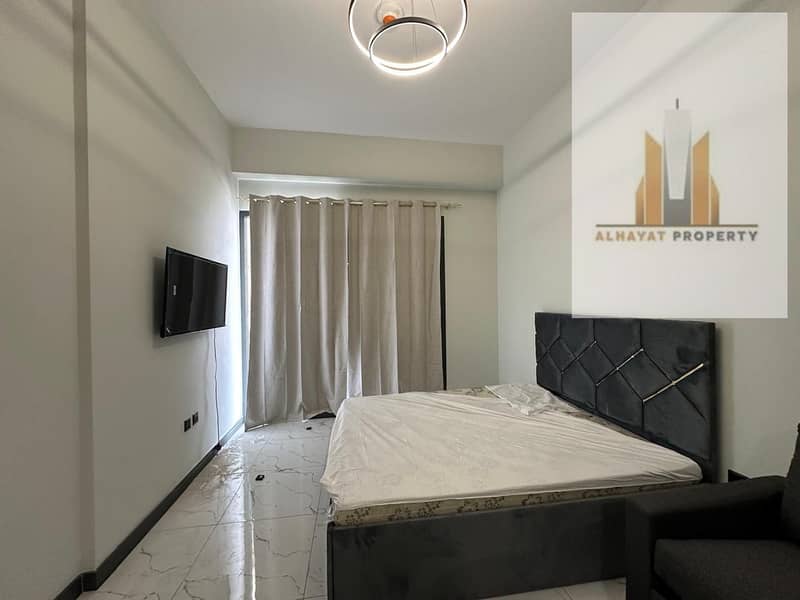 Furnished Studio with Balcony for Rent | Rukan Tower B | Dubailand