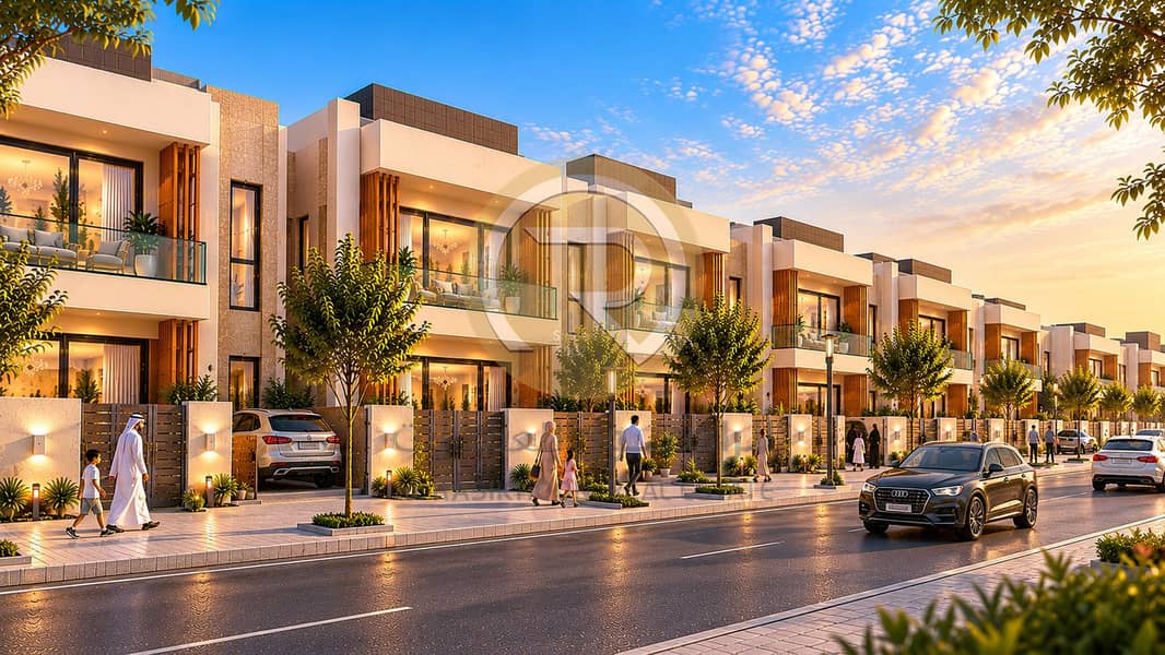 11 Golden-Hour Modern Villa Street. png