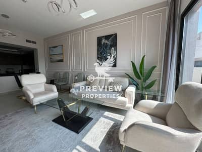 朱美拉环形村(JVC)， 迪拜 1 卧室单位待租 - Vacant | Fully Furnished 1BR + Maid’s Room | Pool & Community View