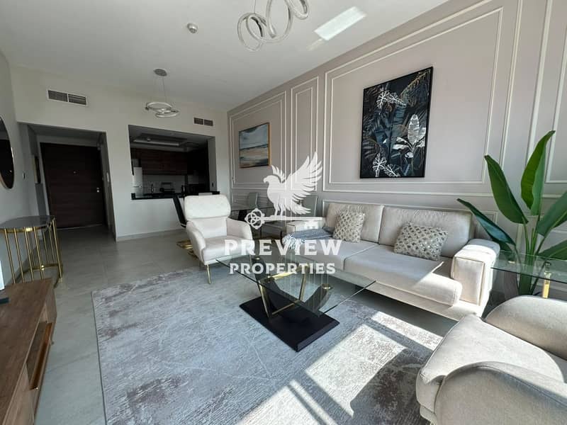 2 Vacant | Fully Furnished 1BR + Maid’s Room | Pool & Community View