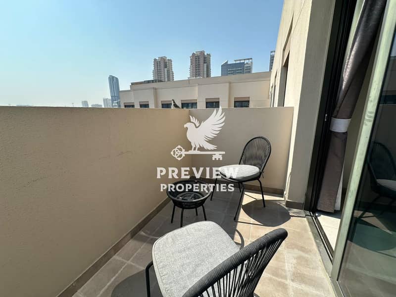 12 Vacant | Fully Furnished 1BR + Maid’s Room | Pool & Community View