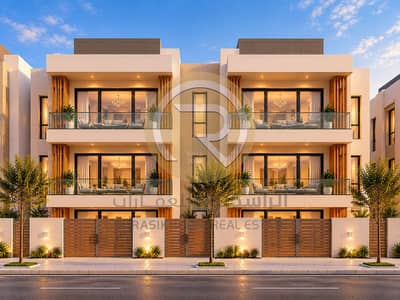 Plot in vendita a Al Belaida, Sharjah - Modern Twin Townhouse Facade. png Plot in vendita a Al Belaida, Sharjah - Modern Twin Townhouse Facade. png