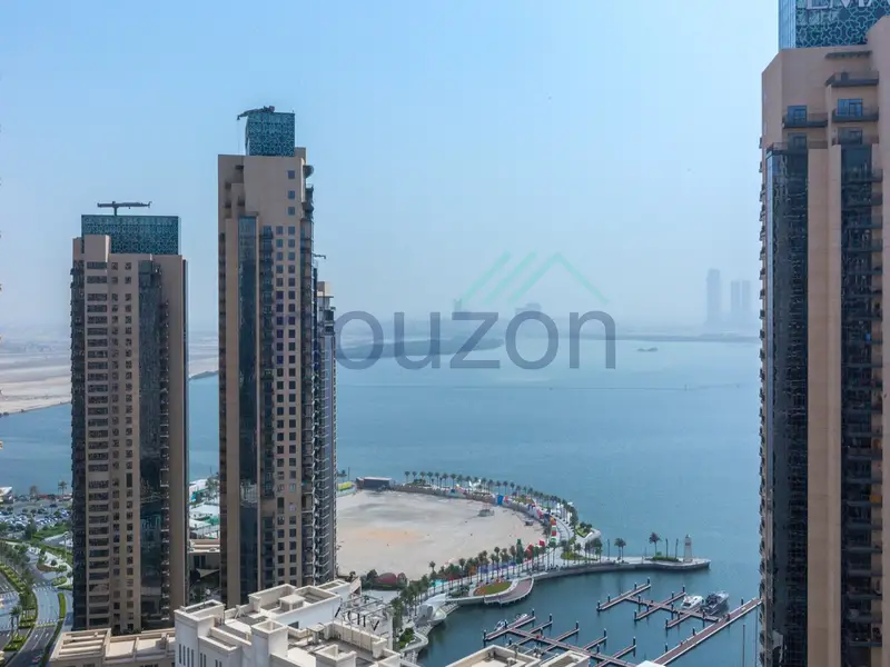 Modern + Elegant 2BR | Vacant | Sea & Marina View