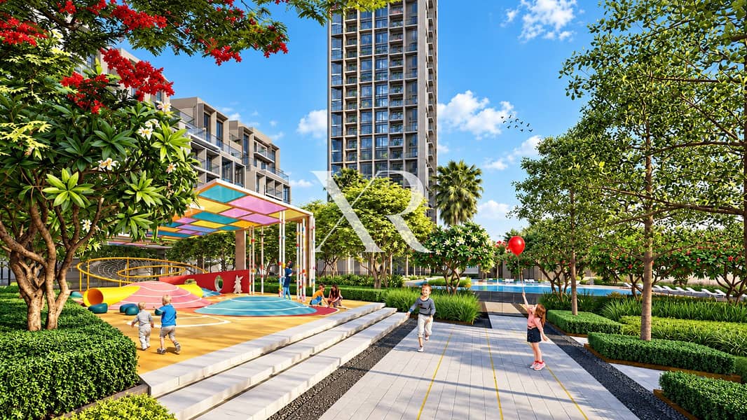 3 Sunny Modern Courtyard Playground. png