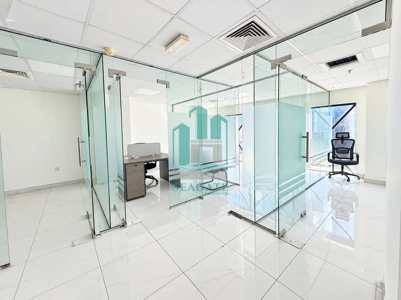 Bright Glass-Walled Modern Office. png Bright Glass-Walled Modern Office. png