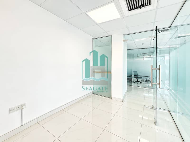 4 Bright Minimalist Glass Office Corridor. png