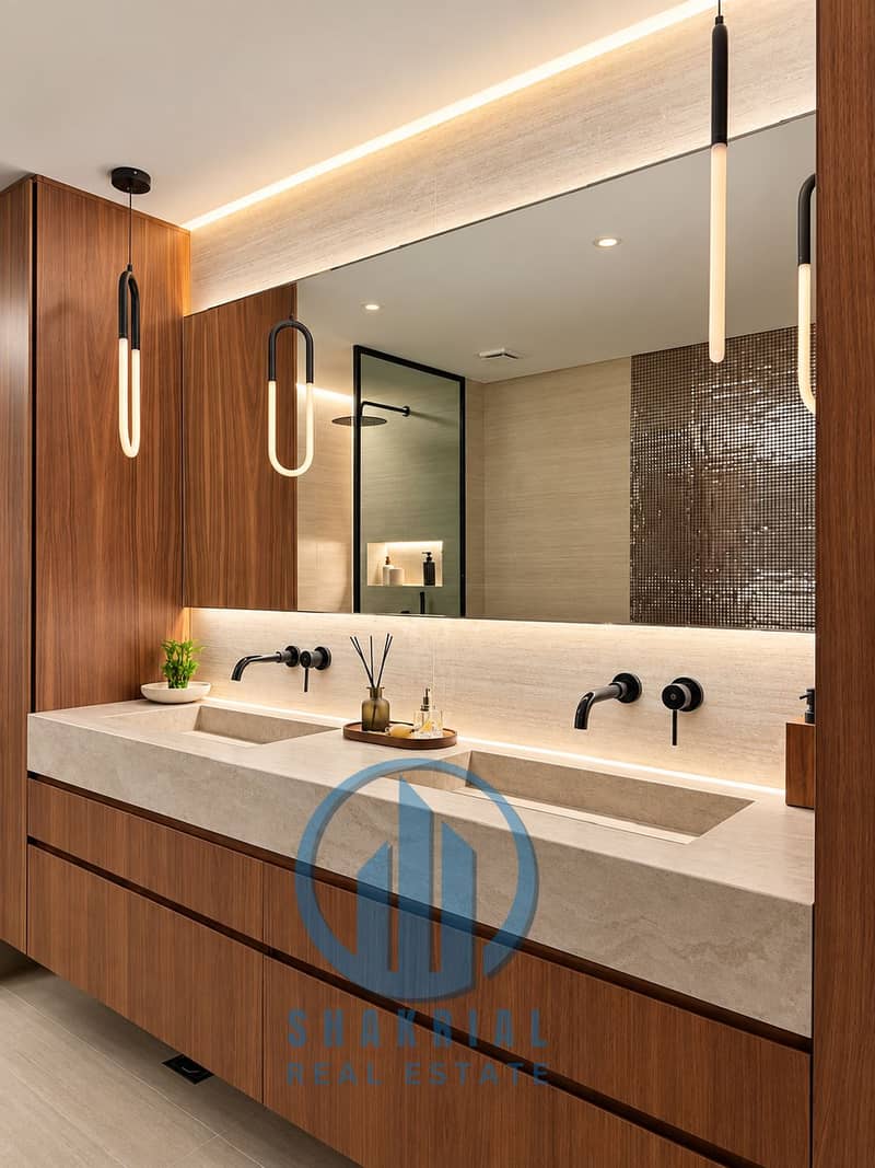 11 Luxurious Walnut Double-Sink Bathroom. png