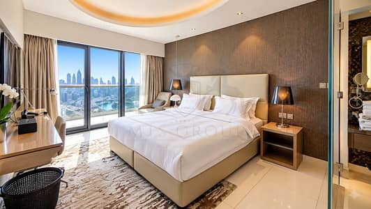 1 Camera Appartamento in affitto a Business Bay, Dubai - Luxury Bedroom with Skyline Balcony Views. png 1 Camera Appartamento in affitto a Business Bay, Dubai - Luxury Bedroom with Skyline Balcony Views. png