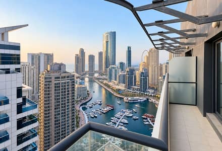 1 Bedroom Apartment for Rent in Dubai Marina, Dubai - Exclusive Upgraded | High Floor | Marina Views 1 Bedroom Apartment for Rent in Dubai Marina, Dubai - Exclusive Upgraded | High Floor | Marina Views