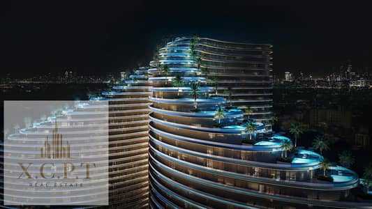 1 Спальня Апартамент Продажа в Маджан, Дубай - Binghatti-Skyflame-Exterior-3. jpg 1 Спальня Апартамент Продажа в Маджан, Дубай - Binghatti-Skyflame-Exterior-3. jpg