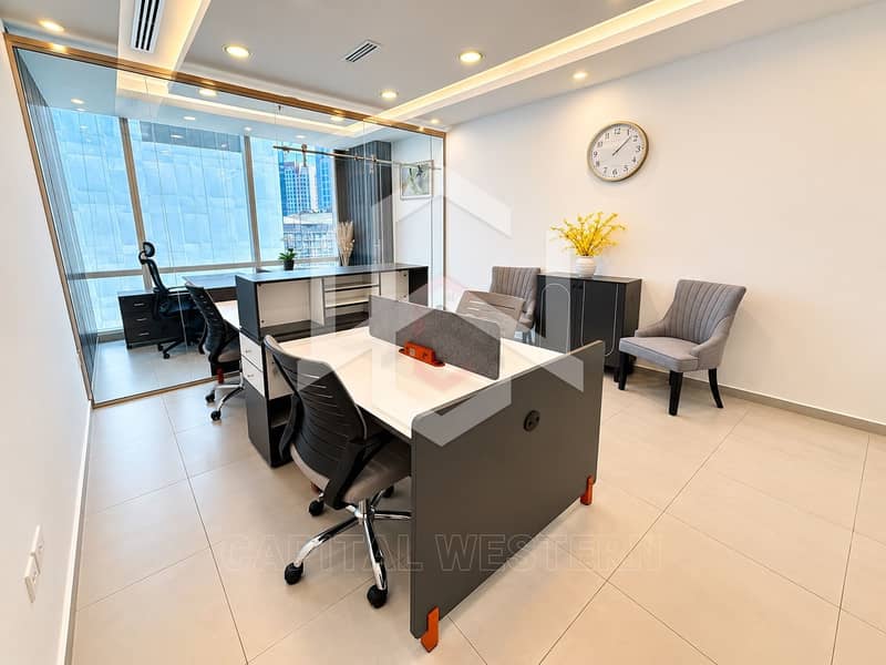 5 Fully furnished | Vacant | Fitted office |