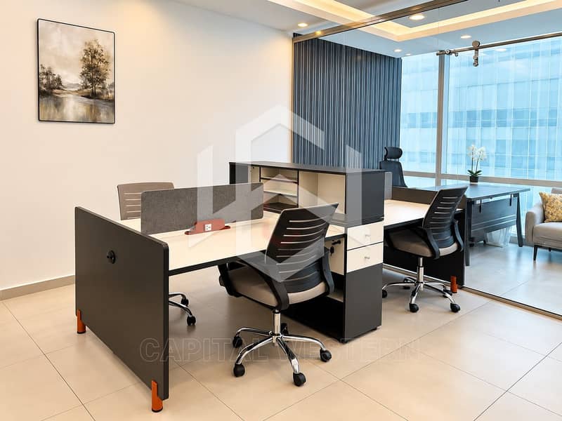 6 Fully furnished | Vacant | Fitted office |