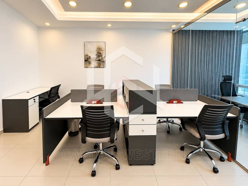 9 Fully furnished | Vacant | Fitted office |