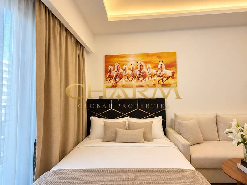 2 Serene Modern Bedroom with Galloping Horses. png