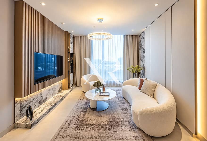 3 Modern Luxury Living Room with Marble Accents. png