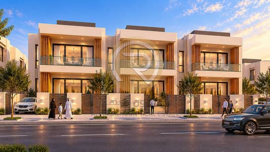Plot for Sale in Al Belaida, Sharjah - Modern Villas Under Golden Light (1). png