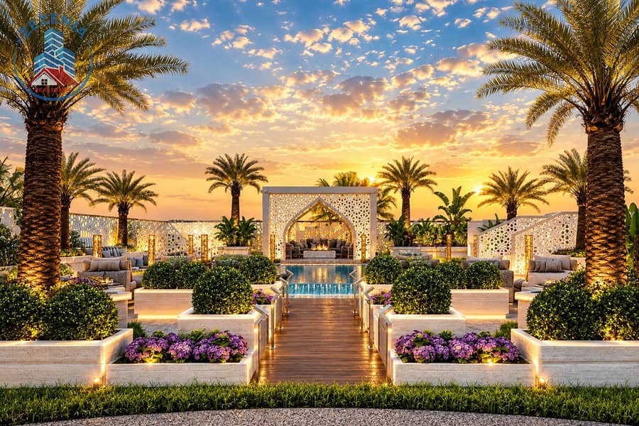 4 Golden-Hour Arabesque Resort Garden. png