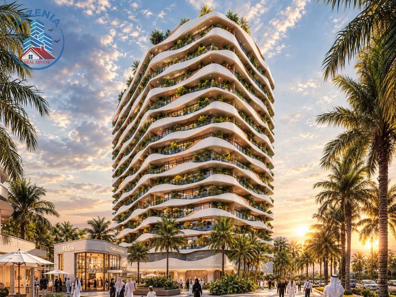 2 Tropical Luxury Tower at Golden Hour. png
