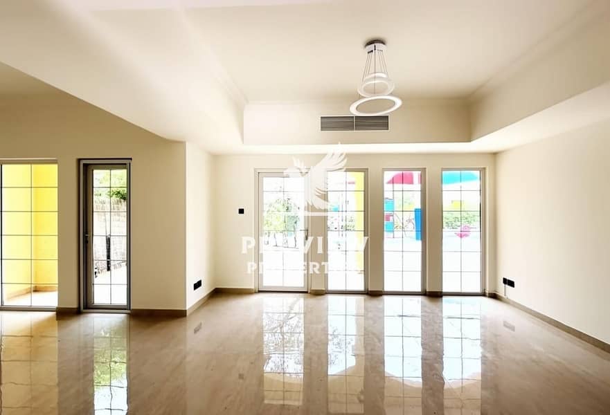 20 Upgraded 2BR Villa | Green Community | Park-Facing | Rented