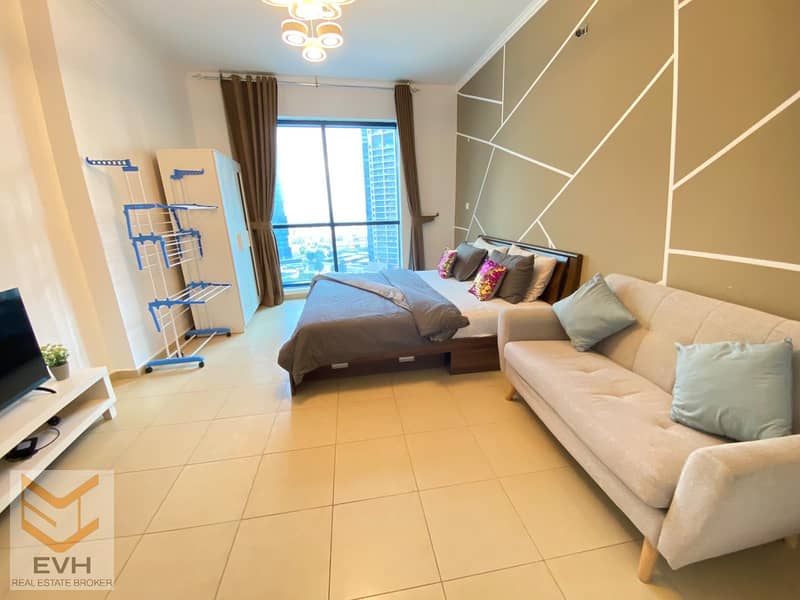 Furnished Studio | Marina & City View | Jumeirah Bay X1