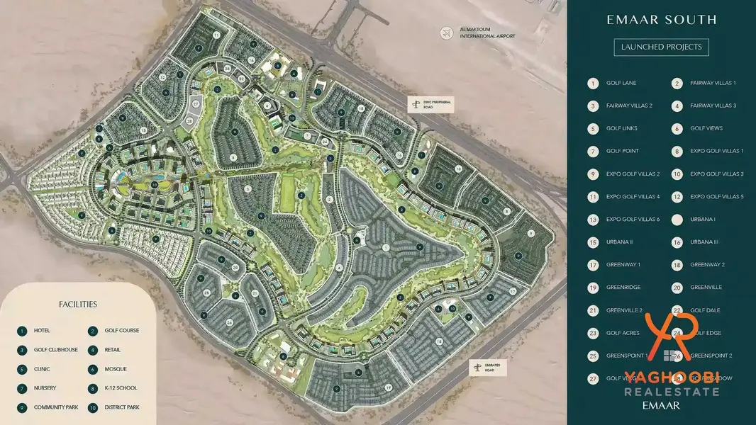 Golf Course View | 3BR Apartment | Unfurnished | Emaar South